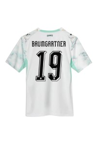 Itävalta Christoph Baumgartner #19 Jalkapallovaatteet Vieraspaita MM-kisat 2026 Lyhythihainen